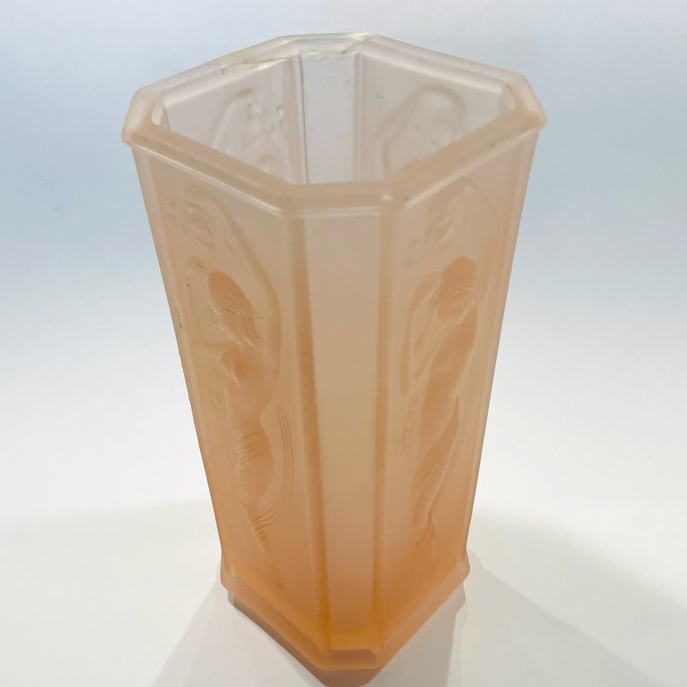 Sarsaparilla Deco Designs 1984 W New York New Jersey Figurative Vase Marked In R